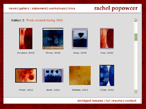 Rachel Popowcer, Visual Artist.