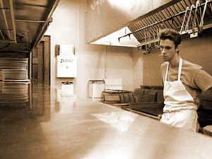 the man behind the counter.