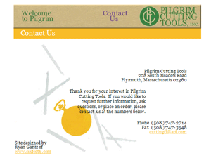 Pilgrim Cutting Tools Website