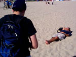 sandy backpacking