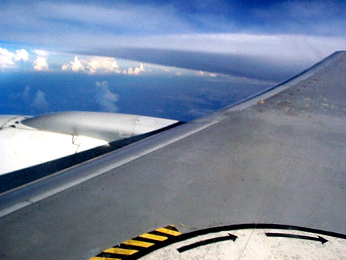  flying east on june 27th, up up and back 